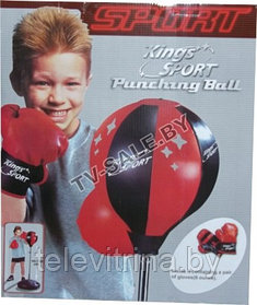 Напольная боксерская груша с перчатками Kings Spart Punching Ball 143881 90 х 130 см  "0048" (код.9-4223)