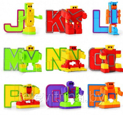 Образовательная игрушка "Alphabet Robots" Алфавит - роботы трансформеры (код.0129) - фото 1 - id-p69815951