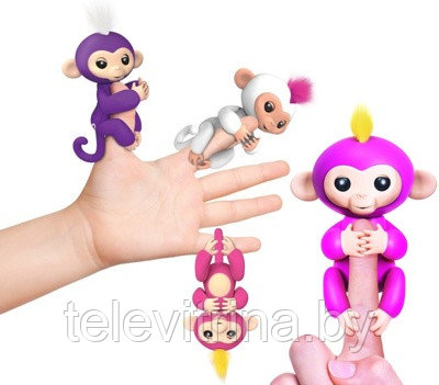 Игрушка обезьянка Fingerlings Baby Monkey (код.0160) - фото 1 - id-p69793164