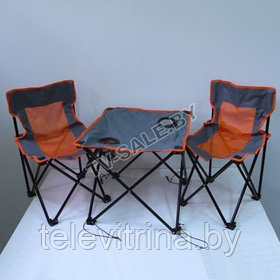 Туристический стол с двумя складными стульями в чехле Irit IRG-520
