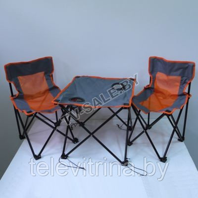 Туристический стол с двумя складными стульями в чехле Irit IRG-520 - фото 1 - id-p34645868