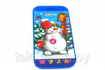 Детский музыкальный телефон "Веселый снеговик" (арт.9-6833) - фото 1 - id-p69338209