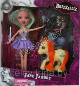 Кукла. Гламурная колдунья с пони Bratzillaz Братзиллас - кузина Bratz "047"  (код.9-4063)