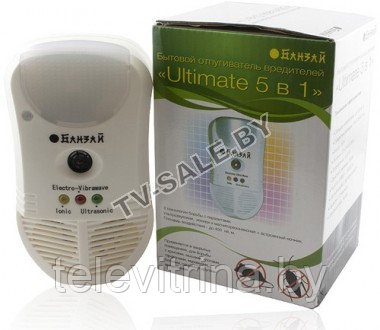 Банзай Ultimate 5 в 1 Универсальный ультразвуковой отпугиватель вредителей TM-9034