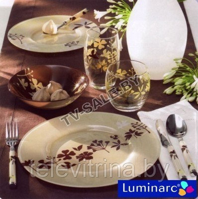 Столовый сервиз G1467 HEVEA BEIGE 38+7 предметов 6 персон