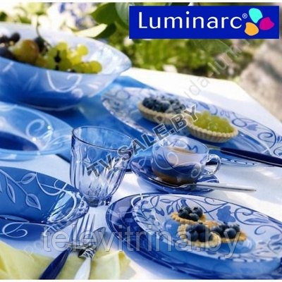 Столовый сервиз E1918 PLENITUDE BLUE 52 предмета 6 персон