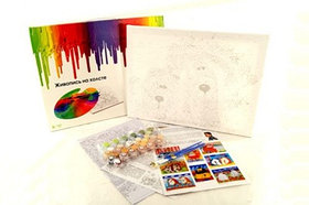 Живопись на холсте "Белоснежка. Собачки" 30 х 40 см (арт. 9-5557) код. 0027