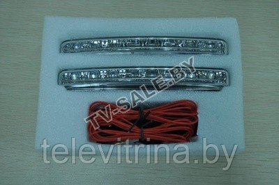 Дневные ходовые огни или LED DRL 8 светодиодов (код.9-549) - фото 1 - id-p34643302