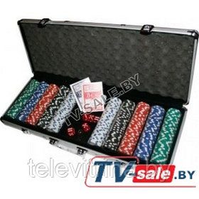Профессиональный набор для покера в алюминиевом кейсе (500 шт.)