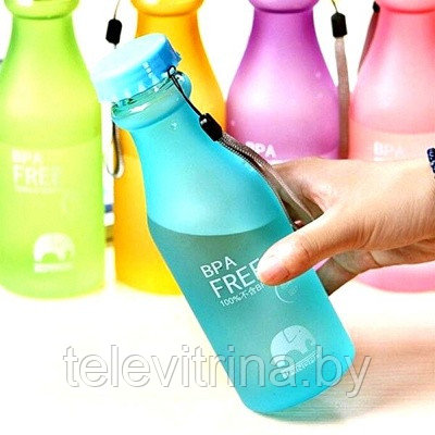 Фитнес-бутылка матовая BPA Free - фото 1 - id-p61502130