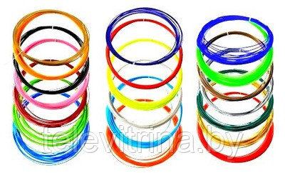 Цветной ABS-пластик для 3D ручек - 15 цветов на выбор по 10 м (код. 0130) - фото 1 - id-p61502447