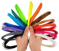 Цветной PLA-пластик для 3Д-ручек (20 цветов по 10 м)
