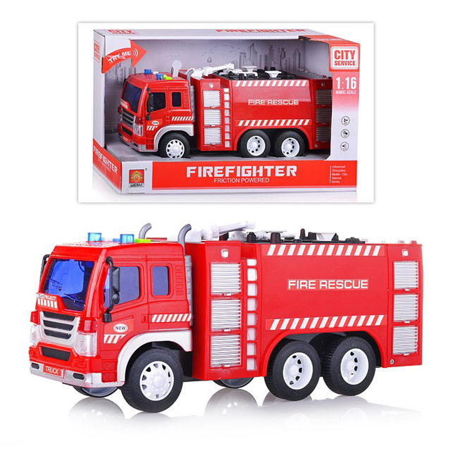 Инерционная Пожарная машина с водяной помпой WY351A - фото 3 - id-p132362569