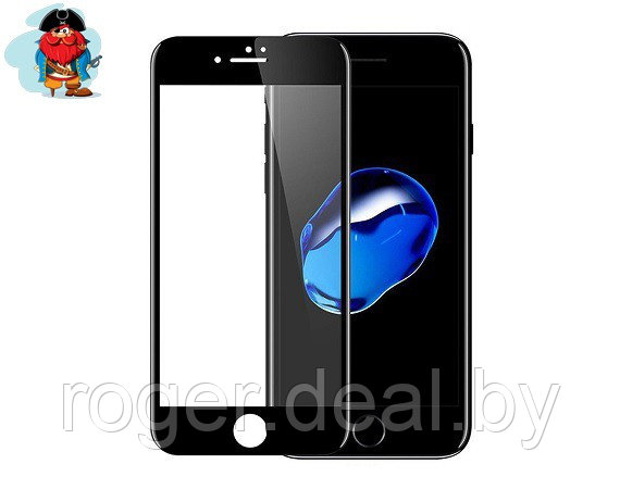 Защитное стекло для Apple iPhone 6s 5D (полная проклейка), цвет: черный - фото 1 - id-p132367890