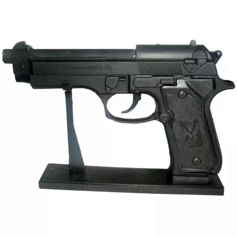 Зажигалка Пистолет Беретта черный малый - фото 2 - id-p132382993