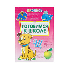 Пропись-раскраска А4 ГОТОВИМСЯ К ШКОЛЕ