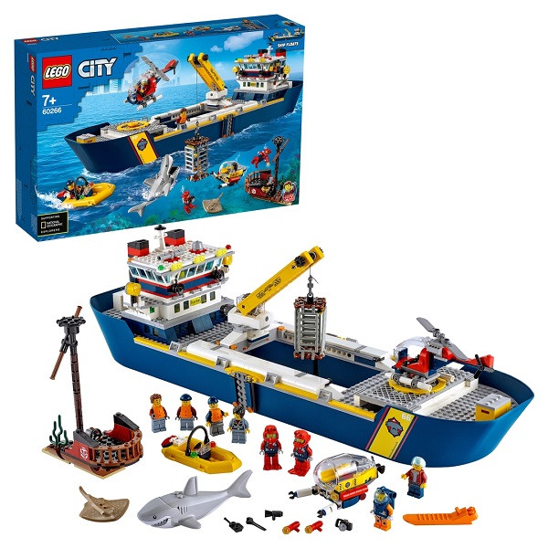 Конструктор Лего 60266 Океан: Исследовательское судно Lego City