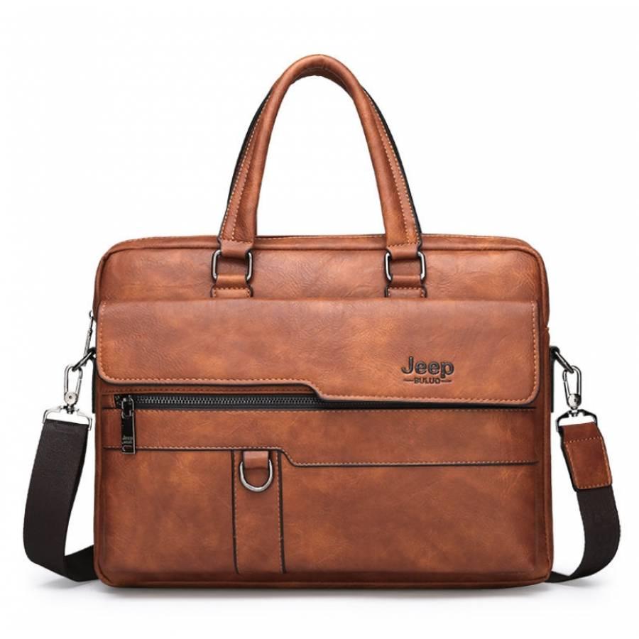 Мужская сумка-портфель JEEP BULUO 3 цвета! - фото 6 - id-p132445565