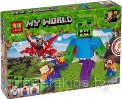 Конструктор Lari My World Майнкрафт 11263 Зомби и красный дракон (аналог Lego Minecraft) 180 деталей