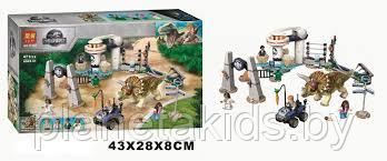 Конструктор Lari Юрский период "Нападение трицератопса" 11336, аналог LEGO Dinosaur World 75937, 471 д.