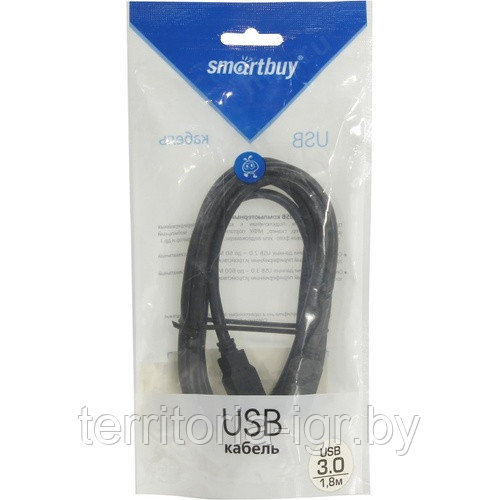 Кабель USB 3.0 Am-B 1.8м. (К555) Smartbuy