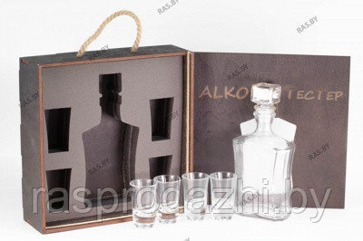 Подарочный набор Alko-ТесТер в деревянной упаковке с ложементом - фото 1 - id-p132496197