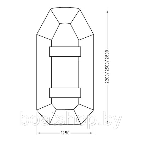 Лодка ПВХ Гелиос-22 - фото 4 - id-p132538717