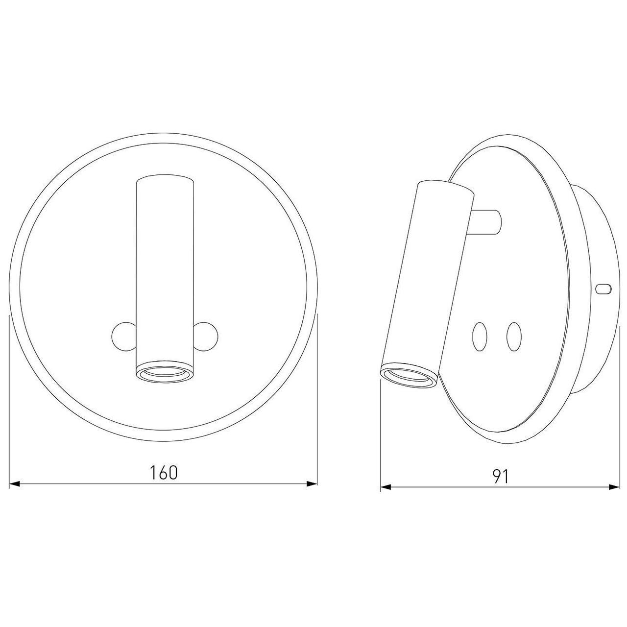 Светодиодный настенный светильник Elektrostandard Tera MRL LED 1014 белый - фото 4 - id-p132542401