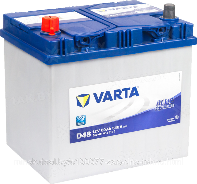 Аккумулятор VARTA Blue Dynamic Asia D48 (60 А/h), 540А L+ (560 411 054)