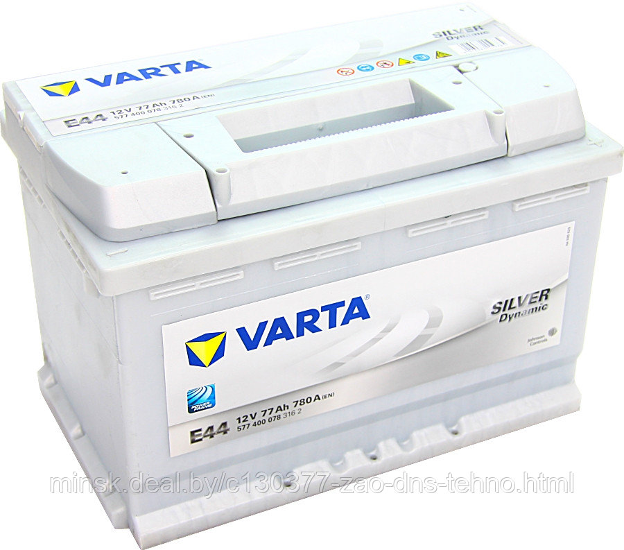 Аккумулятор VARTA Silver Dynamic E44 (77 А/h), 780А R+ (577 400 078)