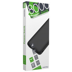 Портативный внешний аккумулятор (Power bank) SmartBuy S-8000, черный