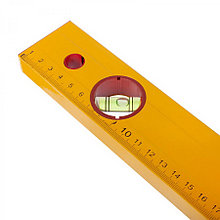 REMOCOLOR Уровень Yellow 600 мм, алюминиевый коробчатый корпус, 3 акриловых глазка, линейка - РемоКолор