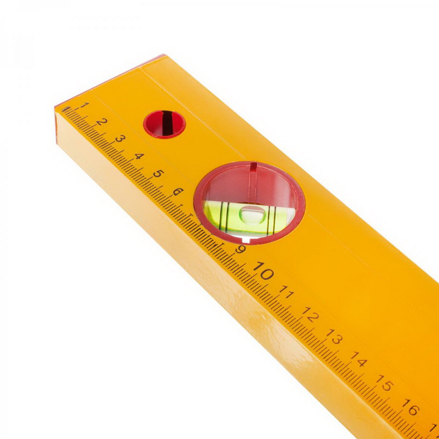 REMOCOLOR Уровень Yellow 800 мм, алюминиевый коробчатый корпус, 3 акриловых глазка, линейка - ремоколор