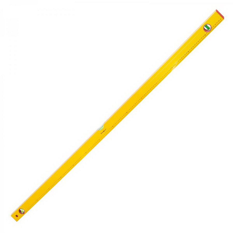 Уровень Yellow 1500 мм, алюминиевый коробчатый корпус, 3 акриловых глазка, линейка - РемоКолор (17-0-015)