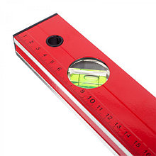 REMOCOLOR Уровень Red 400 мм, алюминиевый коробчатый корпус, фрезерованная грань, 3 акриловых глазка -
