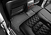 Коврики KVEST 3D для салона Toyota Land Cruiser 200 рестайлинг 2015-2020 Серый, черный кант, фото 2