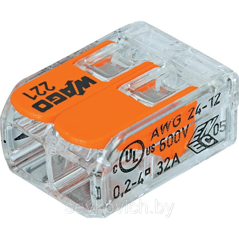 Клемма СМК-221-412 компактная многоразовая прозрачная - фото 3 - id-p132546837