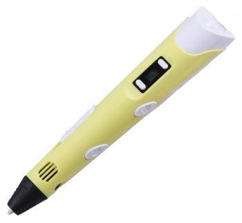 3D ручка Cactus CS-3D-PEN-A-YL (PLA/ABS, LED, 0.7мм, 1.75мм) желтый - фото 1 - id-p132547003