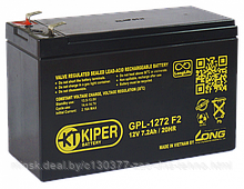 Аккумуляторная батарея Kiper GPL-1272 F2 12V7.2Ah