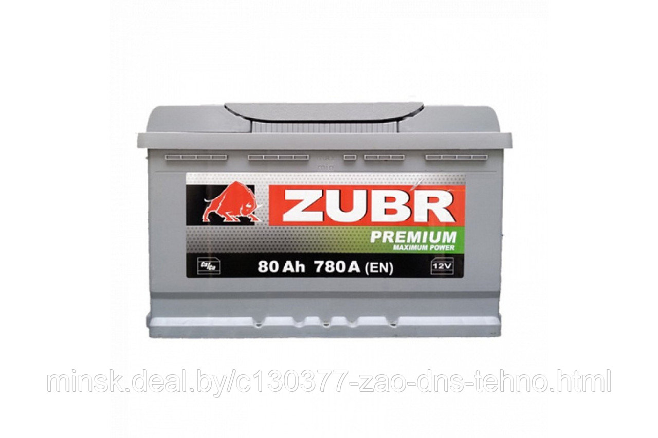 Аккумулятор ZUBR PREMIUM 80 Ah, 780A R+