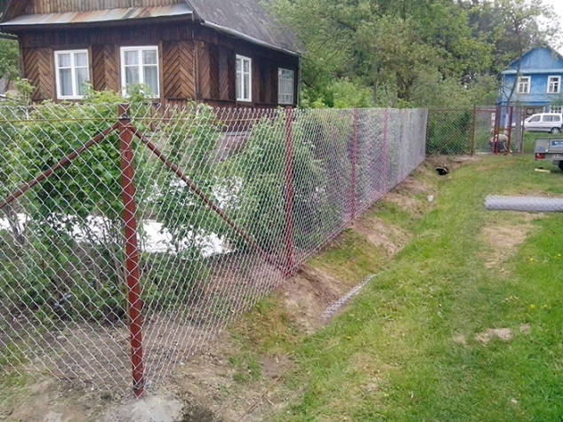 Забор из сетки рабица 1,2 метра - фото 6 - id-p7167785