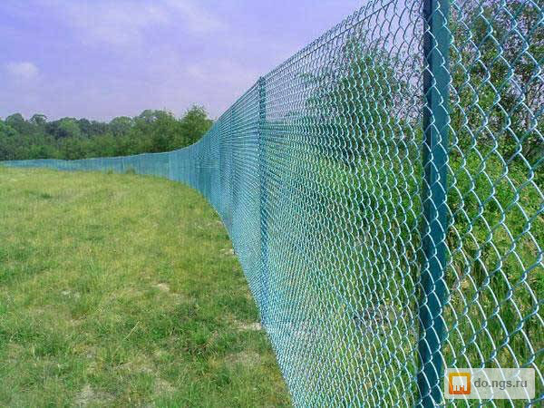 Забор из сетки рабица 1,8 метра