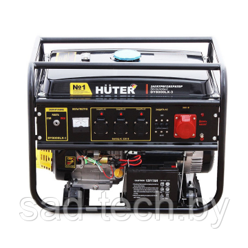 Бензогенератор Huter DY8000LX-3, фото 2