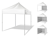 Торговая палатка 3*3 складной каркас сталь Pop up крыша и стенки ткань Оксфорд, фото 4