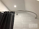 Карниз для ванны Дуга 160х100 нержавеющая сталь, фото 5