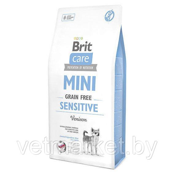 Brit Care Sensitive корм для собак мини-пород с чувствительным пищеварением 7 кг (развес)