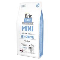 Brit Care Sensitive корм для собак мини-пород с чувствительным пищеварением 7 кг (развес)