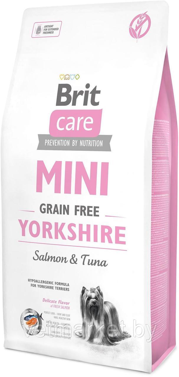 Brit Care MINI GF Yorkshire беззерновой корм для йоркширских терьеров 1 кг (развес) - фото 1 - id-p132579372