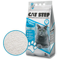 Cat Step Наполнитель комкующийся минеральный Compact White Original 5л