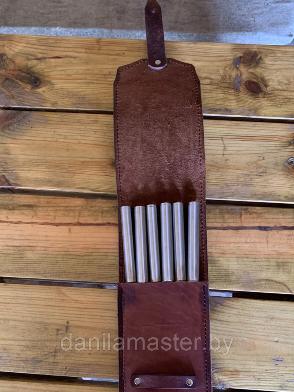 Кожаный чехол для шампуров - фото 4 - id-p132580849